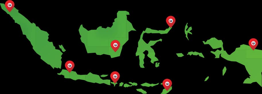 Peta Jangkauan Edumatrix Indonesia